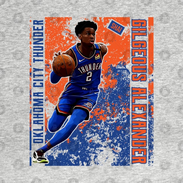 Shai gilgeous alexander || oklahoma city thunder | poster by Aloenalone